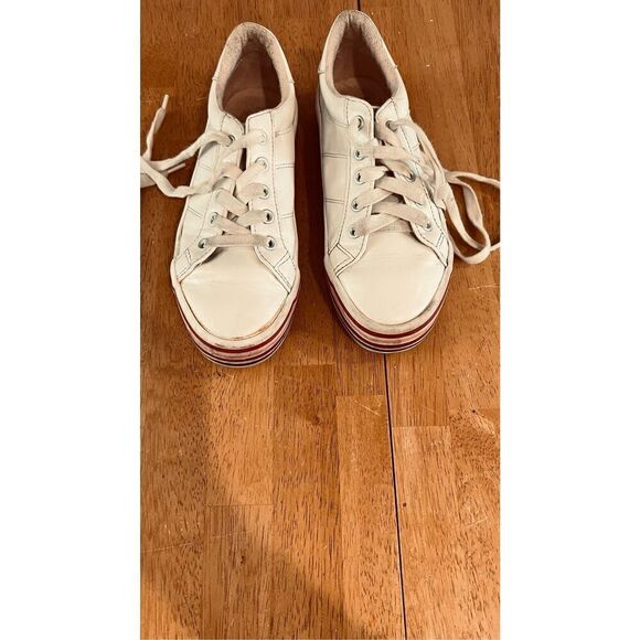 Zara White Platform Sneakers Kids Size 1.5 - Picture 2 of 12